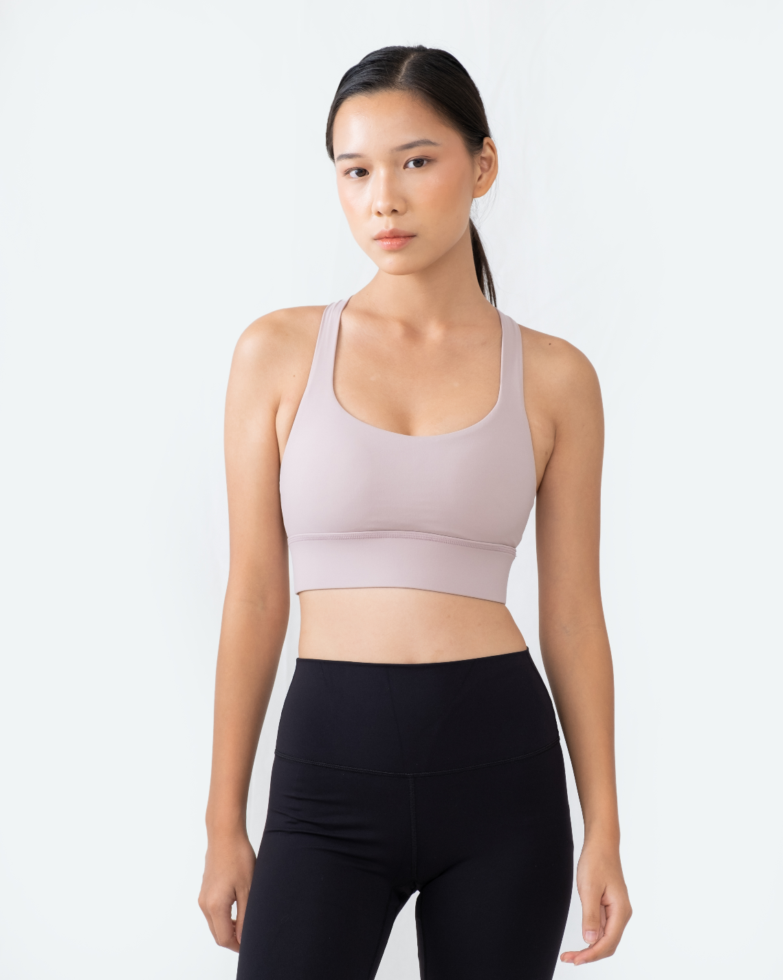 Solid Power High Neck Bra, Support with A/B bra cup