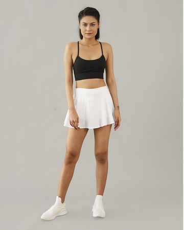 (defect) On Track Mid Rise Skirt (2-Layer)