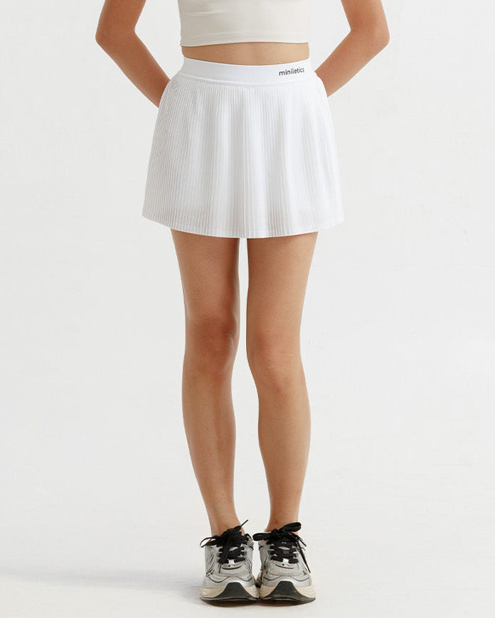 On Court Mid-Waist Pleated Skort Padel, Tennis & Golf