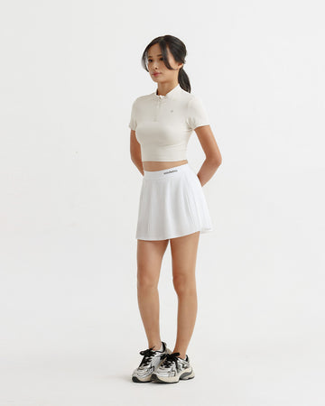 On Court Mid-Waist Pleated Skort Padel, Tennis & Golf