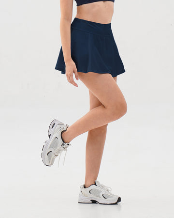 On Track Mid Rise Skirt (2-Layer)