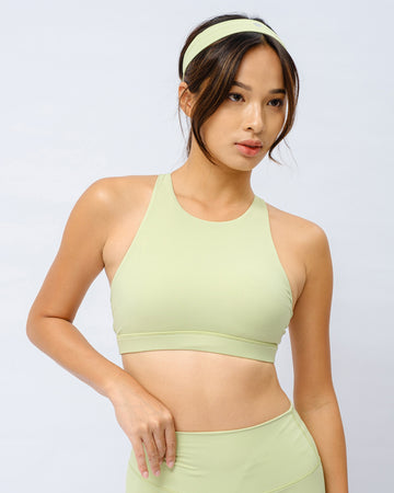 Solid Embrace Bra High Neck Support with A/B Cup