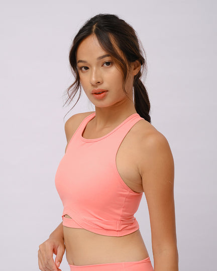 Solid Power High Neck Bra, Support with A/B bra cup