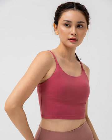 Feel Free Basic Crop Tank Bra, Light Support with A/B cup