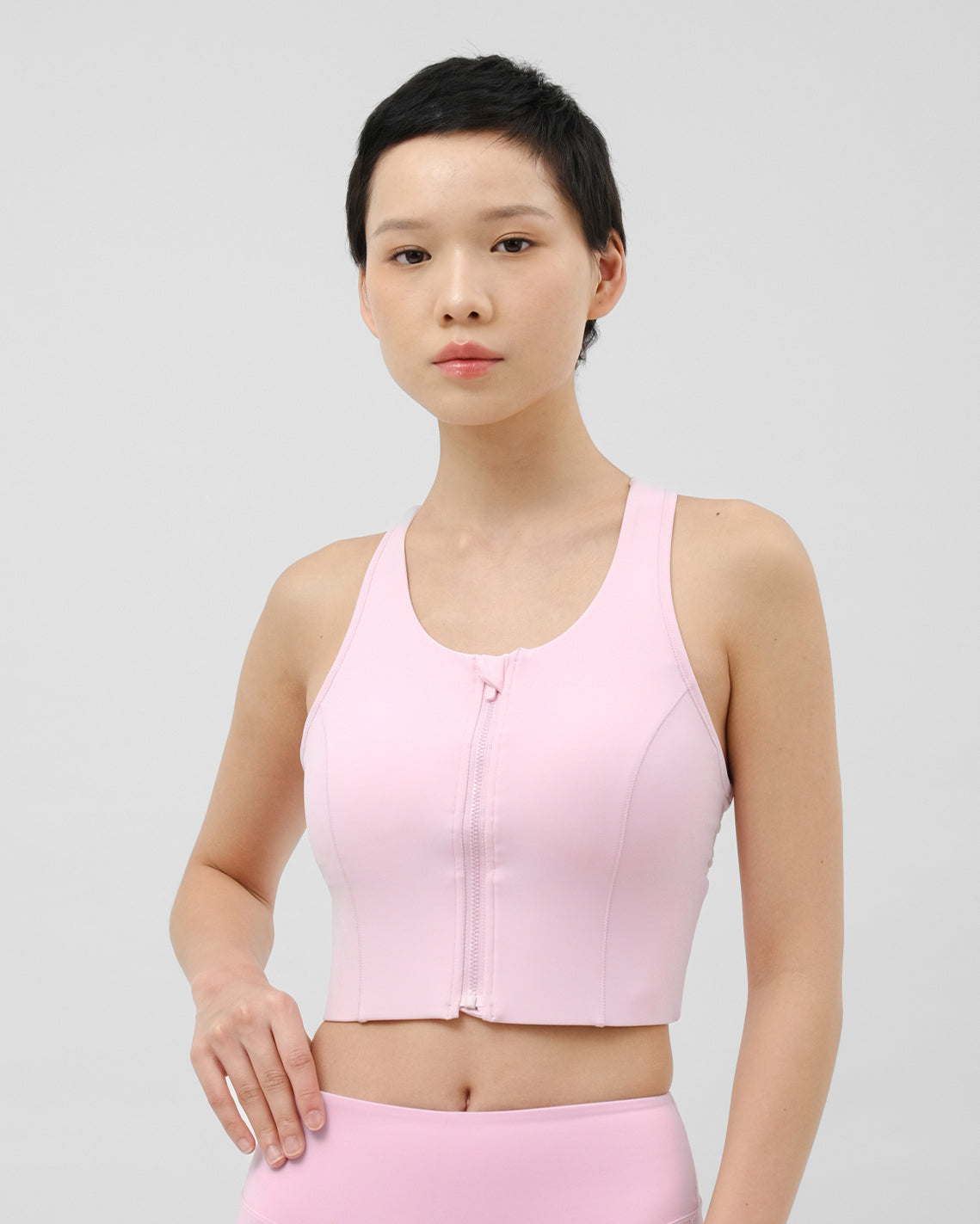 Mile Sprint Zip Front Bra