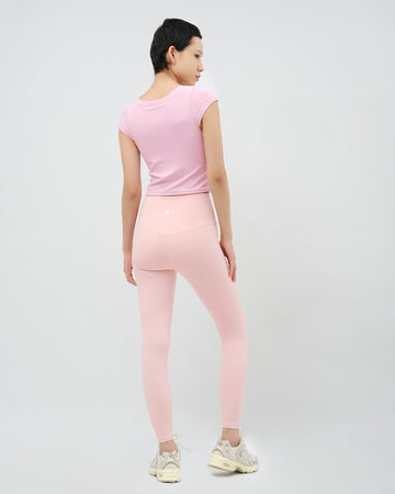 Mile Studio Crop Tee with Pad Bra