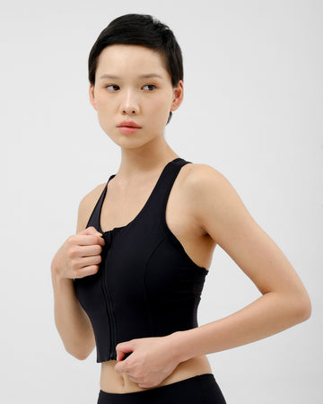 Mile Sprint Zip Front Bra