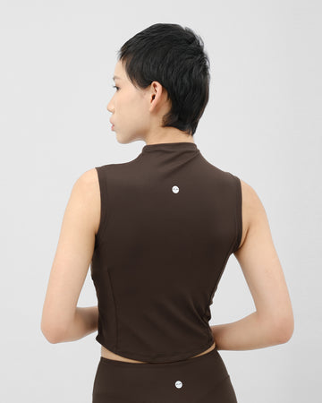 Mile Studio Sleek Mockneck Crop
