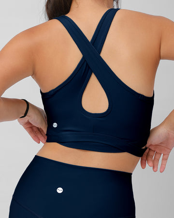 Solid Power High Neck Bra, Support with A/B bra cup
