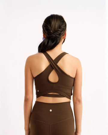 Solid Power High Neck Bra, Support with A/B bra cup