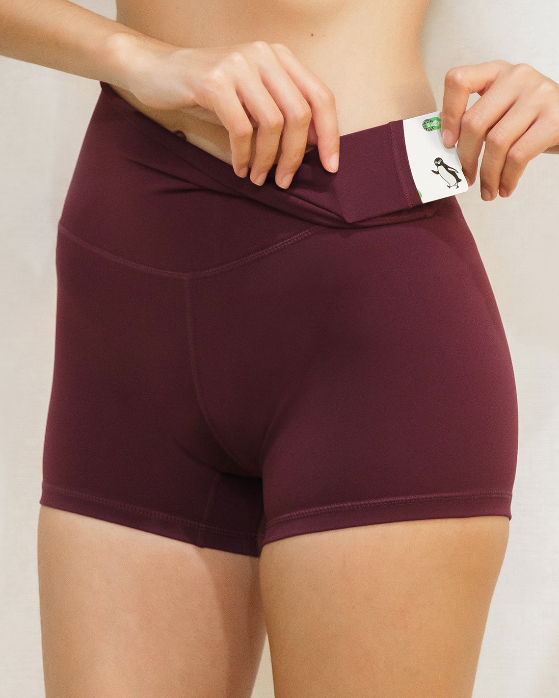 Solid High-Rise Shorts 4"