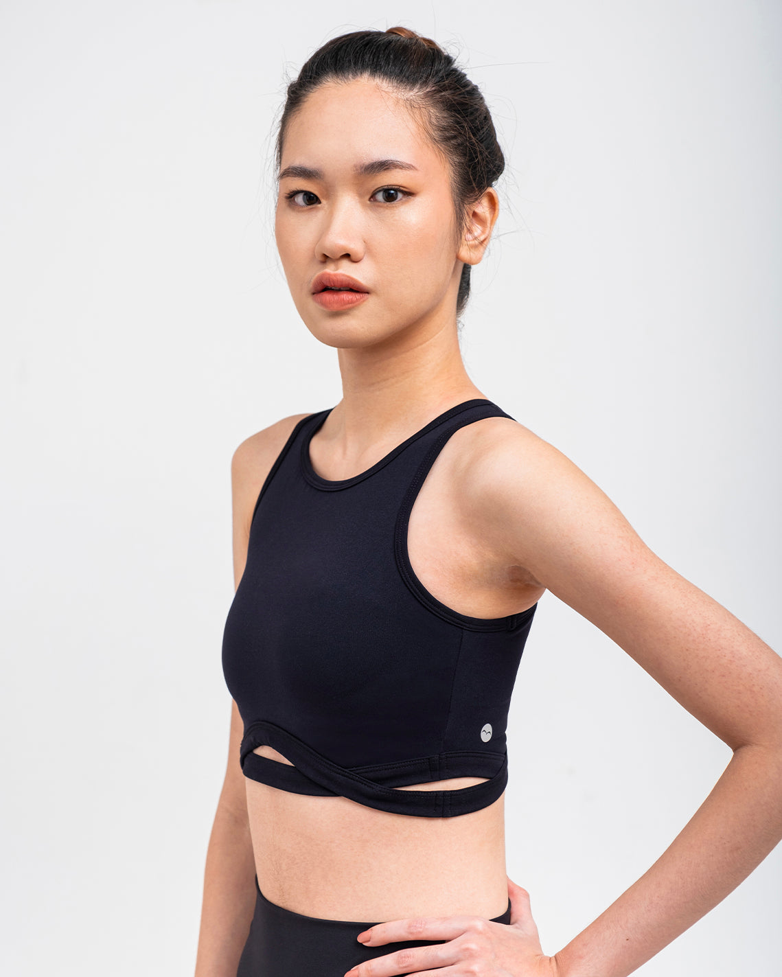 Solid Power High Neck Bra, Support with A/B bra cup