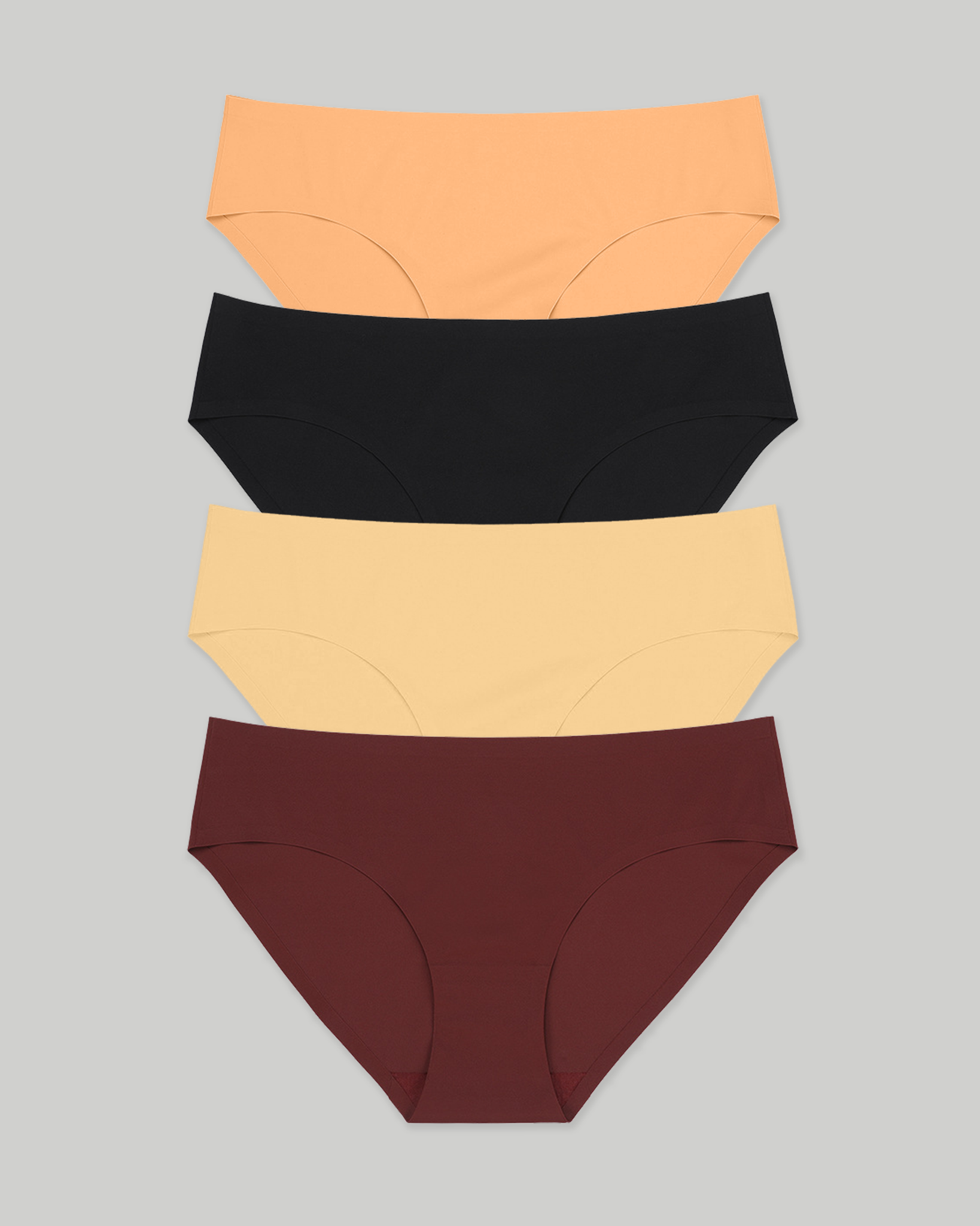 Subtle Mid Rise Bikini Underwear - 4 pcs